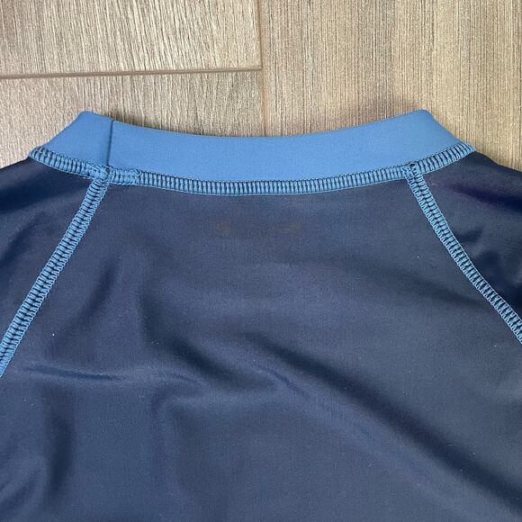 Crewcuts Blue Long Sleeve Crew Neck Solid Rash Guard UPF 50+ Shirt US Boys L New - Picture 5 of 8